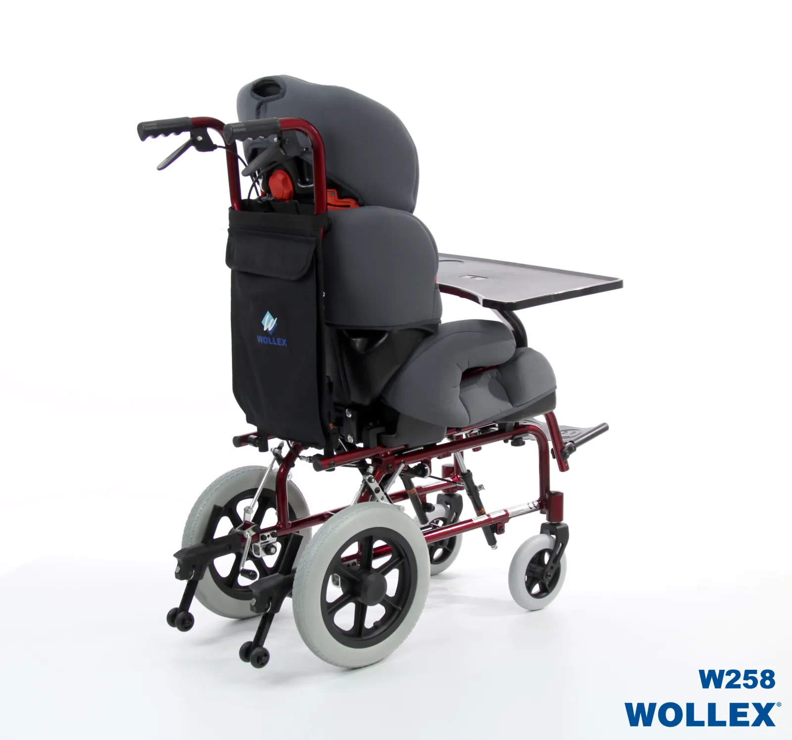 W258 pediatrik manuel tekerlekli sandalye puset yan görünüm, engelli puseti modeli görseli 4